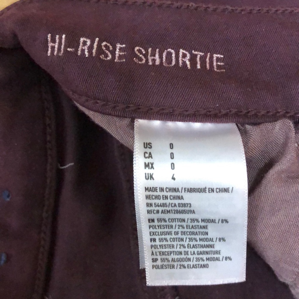 2 pair AE shorts super stretch hi-rise shortie - Picture 2 of 6